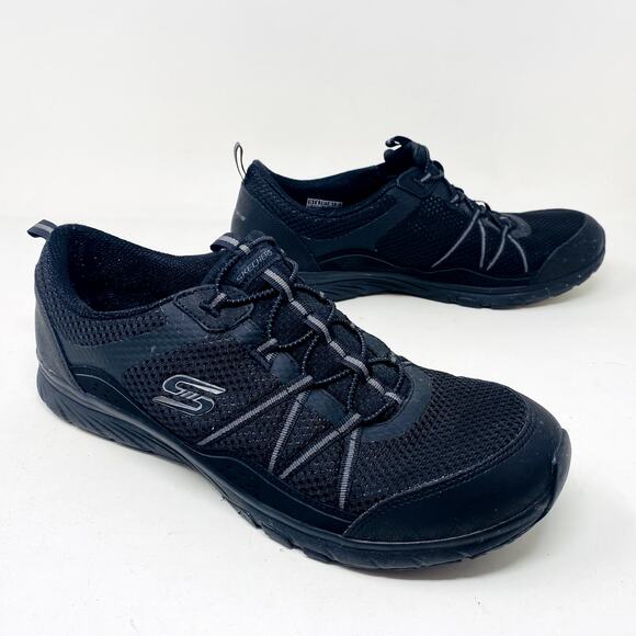 Skechers No Slip Work Sneaker Shoe Black Athletic - 11 - Picture 6 of 7